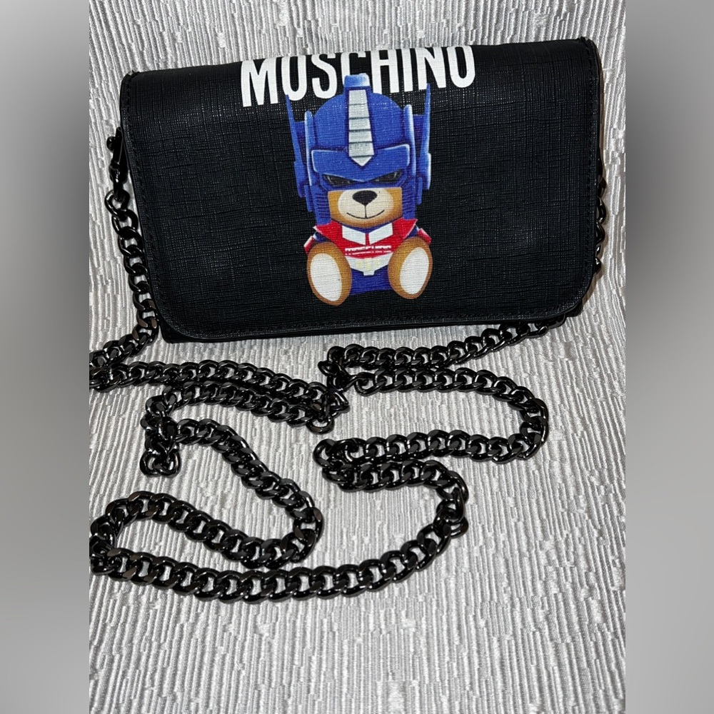 Moschino transformers teddy crossbody/wallet